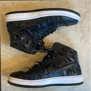 Nike AF1 Ultra Force Mid Joli Laser Cut Black White Mid Women's Shoes Size 6